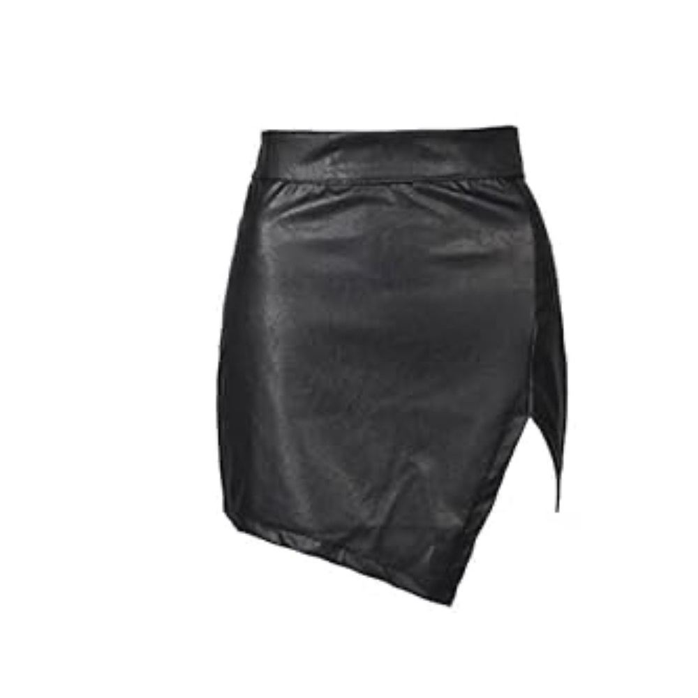 Choies Black Asymmetrical Mini Skirt